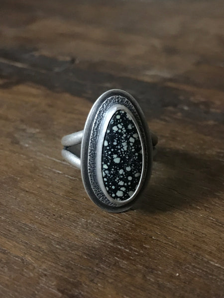 New Lander Variscite Sterling Silver Ring, Size 8