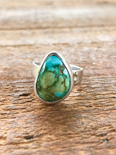 Troy Springs Turquoise Ring, Size 6.25
