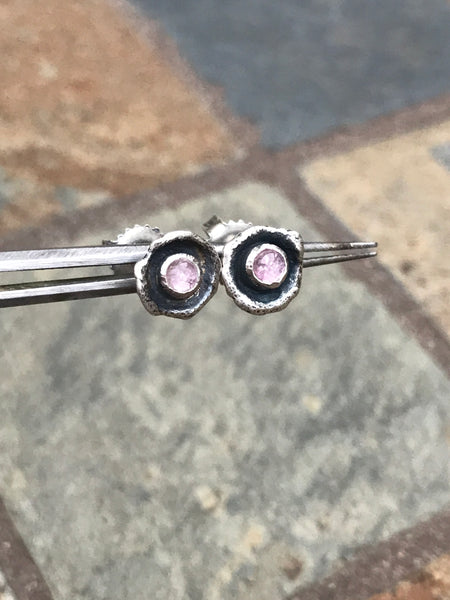 San Diego Tourmaline poppy stud earrings