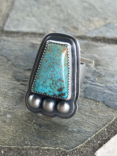 Blue Moon Turquoise Ring, size 7