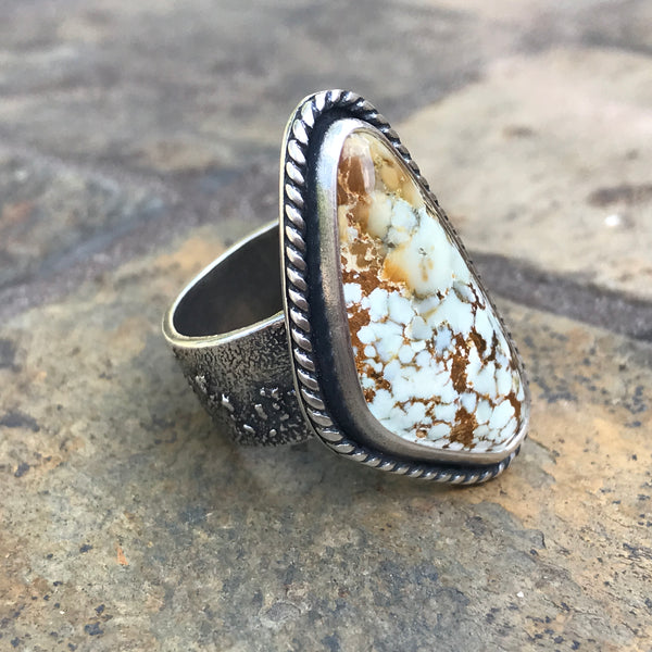 Natural Miller Mountain Variscite Ring, size 6.75