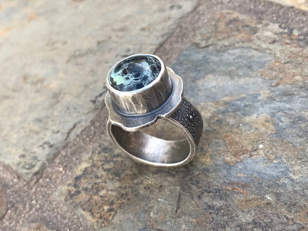 Black Pearl Variscite, size 6.5