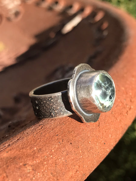 Black Pearl Variscite, size 6.5
