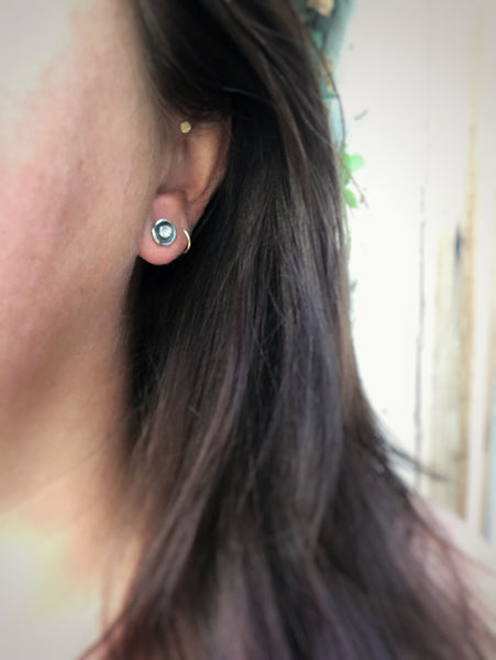 San Diego Tourmaline poppy stud earrings