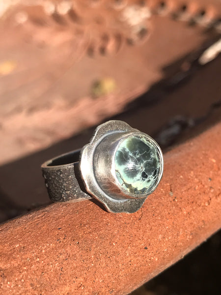 Black Pearl Variscite, size 6.5