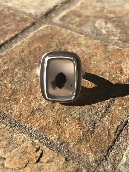 Montana Agate Ring, Size 6