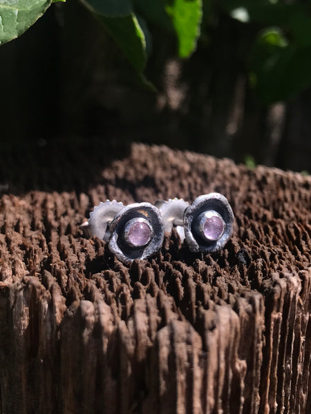 San Diego Tourmaline poppy stud earrings