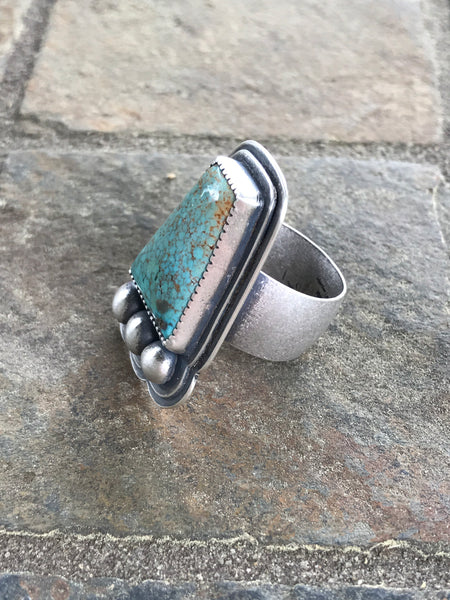 Blue Moon Turquoise Ring, size 7