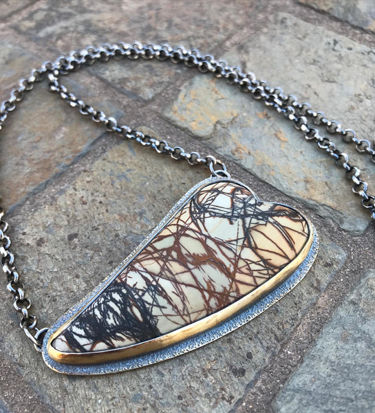 Cherry Creek Jasper Love Necklace