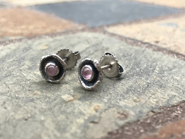 San Diego Tourmaline poppy stud earrings