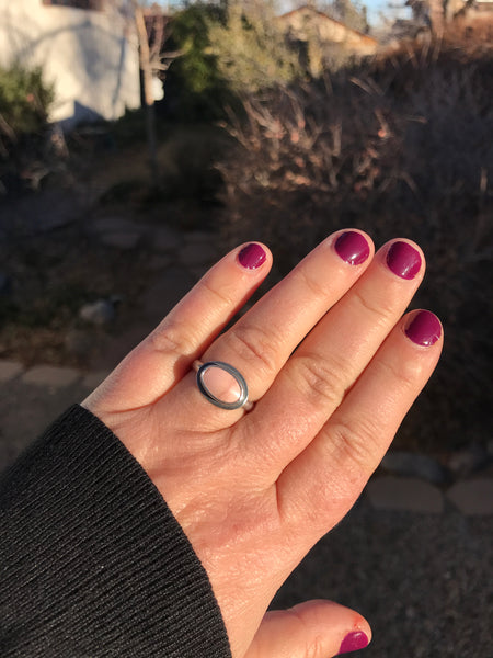 Oregon Pink Opal Ring, size 8