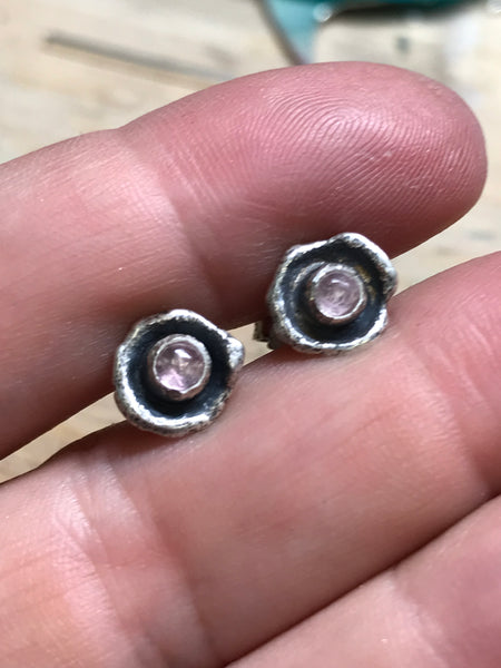 San Diego Tourmaline poppy stud earrings