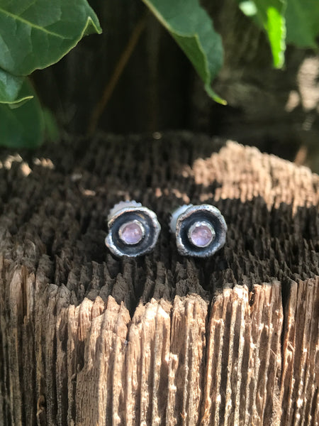San Diego Tourmaline poppy stud earrings