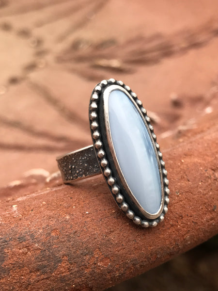 Oregon Denim Opal Ring, Size 8