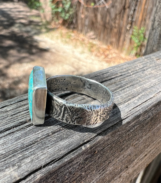Kingman Turquoise Ring, size 11