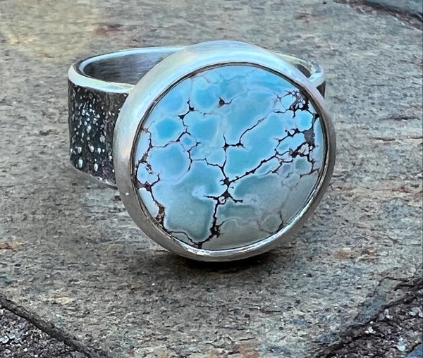 Sand Hill Turquoise ring, size 7.5