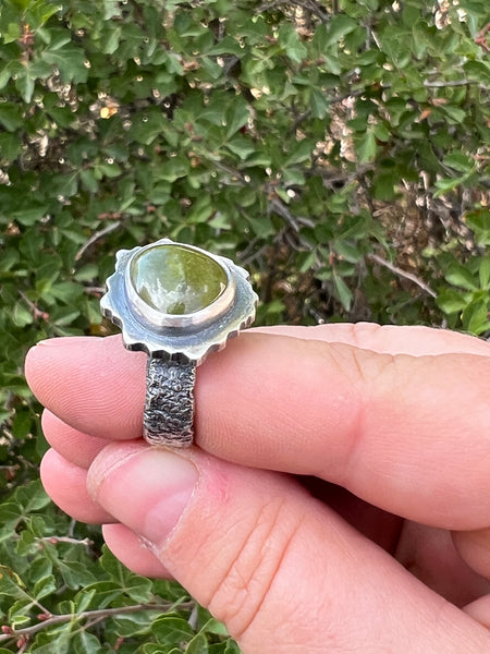 Vesuvianite Ring, size 8.75