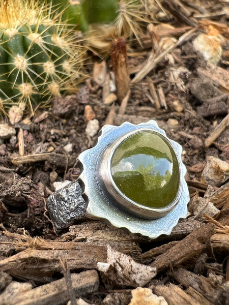 Vesuvianite Ring, size 8.75