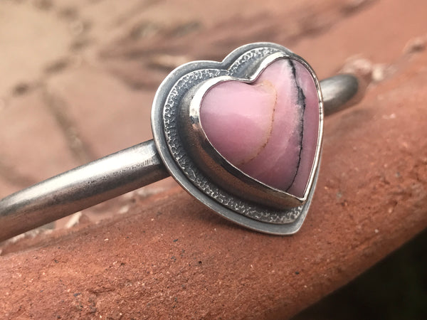 Rhodonite Heart Cuff