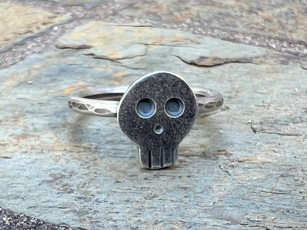 Tiny Skull Rings, size 6 and 8