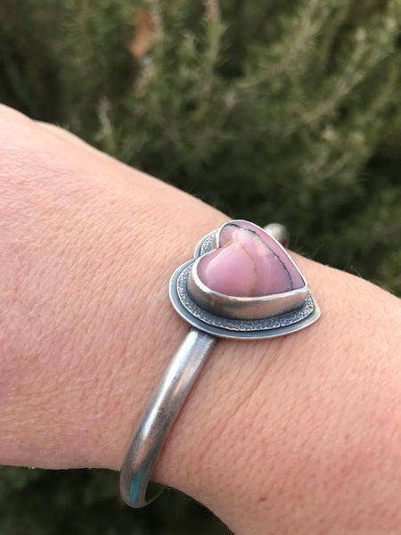 Rhodonite Heart Cuff