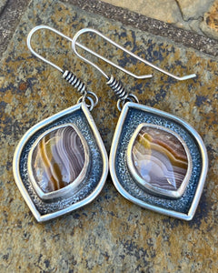 Agua Nueva Agate Earrings