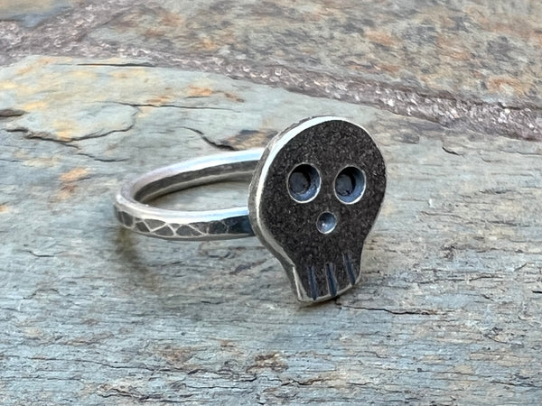 Tiny Skull Rings, size 6 and 8