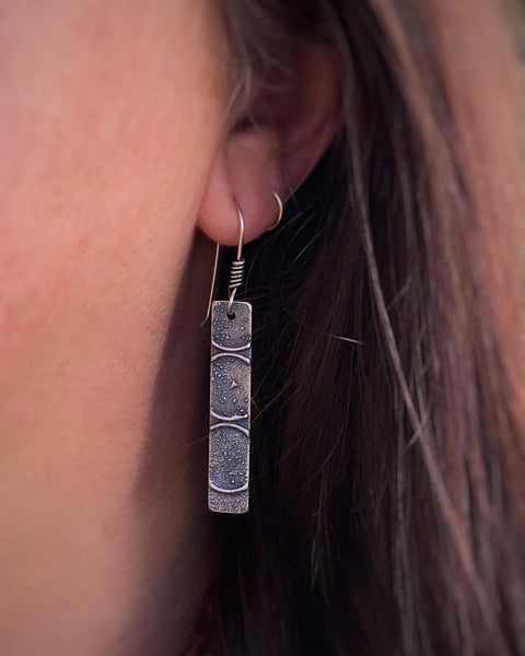 Recycled Bar Earrings