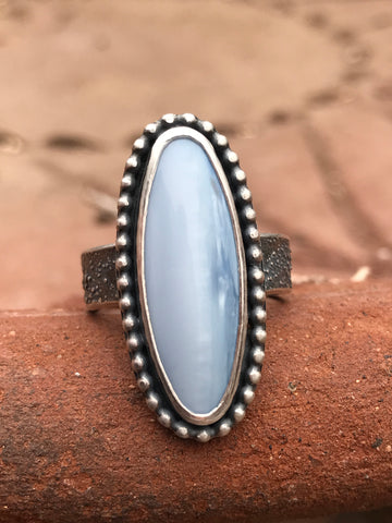 Oregon Denim Opal Ring, Size 8