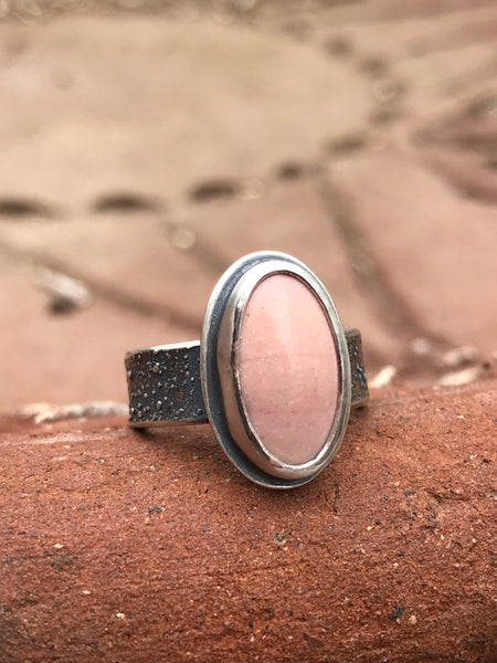 Oregon Pink Opal Ring, Size 4.5