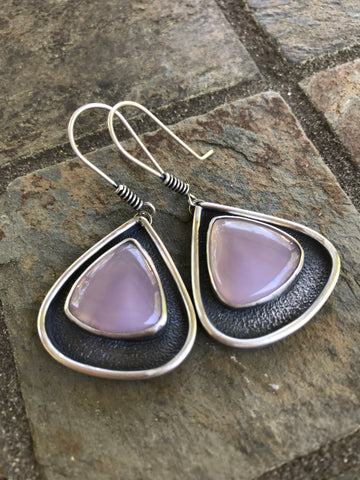 Holley Lavender Chalcedony Earrings