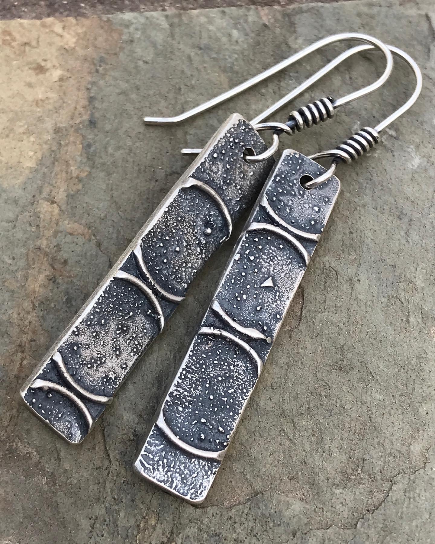 Recycled Bar Earrings